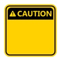 Symbol caution sign icon,Exclamation mark ,Warning Dangerous icon on white background Royalty Free Stock Photo