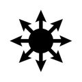 Symbol of chaos icon