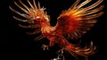 symbol chinese phoenix Royalty Free Stock Photo