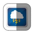 symbol cloud ray icon Royalty Free Stock Photo