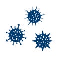 Symbol Corona Virus Infection. Flu infection. Medicine warning pandemic epidemic and quarantine. Dangerous disease. Vector