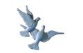 Symbol of dove made of metal