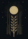 Symbol esoteric moon illustration magic