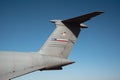 Symbol and flag of USA on the aeroplane - US air Force