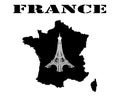 Symbol of France and map