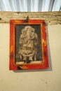 Symbol of Ganesha, god in hinduism Royalty Free Stock Photo