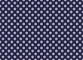 symbol geometric white flower on blue background seamless pattern for cloth Royalty Free Stock Photo