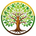 Symbol of Growth and Strength Depicted by a Tree s Roots Royalty Free Stock Photo