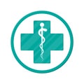 Symbol of healthcare, pharmacy, drug store.