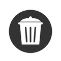 Symbol or icon or button image of the trash Royalty Free Stock Photo