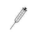 symbol illustration of drug injection