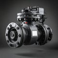 Precision Engineered Industrial Actuator Valve Royalty Free Stock Photo