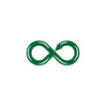 Symbol of infinity flat icon Royalty Free Stock Photo