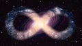 Galaxy space infinity symbol positive