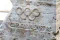 Symbol of the Italian National Olympic Committee CONI Royalty Free Stock Photo