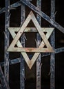 Symbol of the Jewish faith, the star of David hangs of gate
