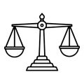 Symbol of justice and balance Royalty Free Stock Photo