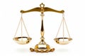 Symbol of Justice: Golden Balance Scale for Legal Professionals, generative AI Royalty Free Stock Photo