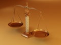 Symbol of justice. Scale Royalty Free Stock Photo