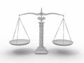 Symbol of justice. Scale Royalty Free Stock Photo