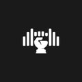 Symbol logo vector of strong signal geometric design
