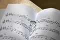 Symbol of love, Ring on the song books music notes