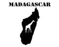 Symbol of Madagascar and map