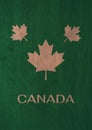 the symbol of maple leaf from Canada and the typography of the canadian country. brilliant and modern graphics create with retro