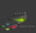 Symbol of Movie Time Royalty Free Stock Photo