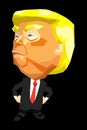 Trump Dancing. Truth Social network vector illustration template