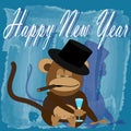 The symbol of the new year - monkey