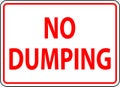 Symbol No Dumping Sign