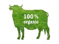 Symbol of organic beef Royalty Free Stock Photo