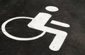 Symbol of a person in a wheelchair