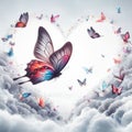 many butterfly show the heart