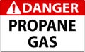 Symbol Propane Danger Label, Propane Gas Sign Royalty Free Stock Photo