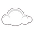 Symbol of a raincloud Royalty Free Stock Photo