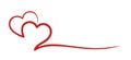 Symbol of a red hearts.