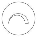 Symbol regulation handle variation value regulating sign regulate level concept tuning icon in circle round black color vector