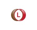 L letter circle logo