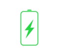 Symbol Set - Akku. battery on charge Royalty Free Stock Photo