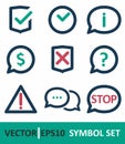 Symbol set, Icon. Vector Logo Template