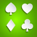 Symbol set of playing cards Royalty Free Stock Photo