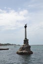 The symbol of Sevastopol - the Monument to the scuttled ships Royalty Free Stock Photo