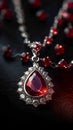 Symbol of sophistication a shiny gemstone necklace exudes elegance