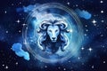 Design illustration astrology constellation zodiac space background sign star symbol astronomy horoscope art background Royalty Free Stock Photo