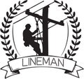 Symbol for specialty Lineman Royalty Free Stock Photo