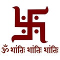 swastik design and mantra for peace