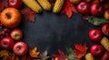 The symbol of THANK GIVING concepts isolate on black backgrounds. Copy space for text. Generative AI Illustrations