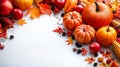 The symbol of THANK GIVING concepts isolate on white backgrounds. Copy space for text. Generative AI Illustrations